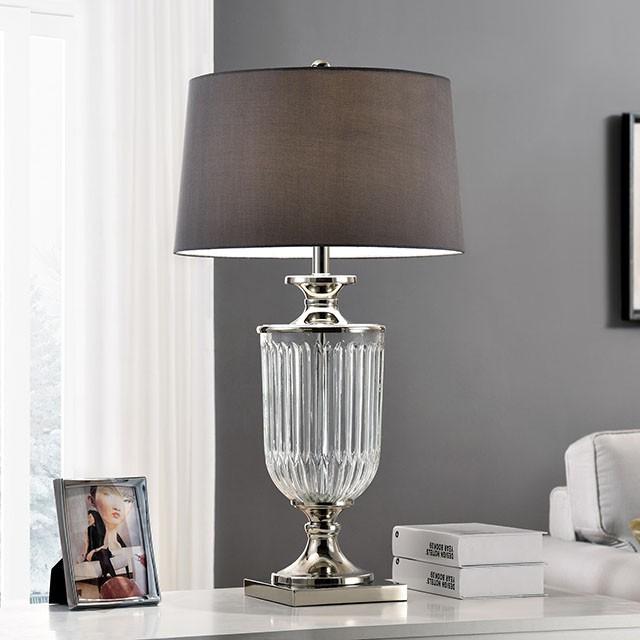 Ira Translucent 32.5"H Table Lamp - U&U Home Budget Furniture (Carteret, NJ)