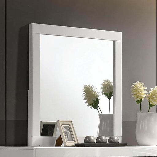 MAGDEBURG Mirror, White - U&U Home Budget Furniture (Carteret, NJ)