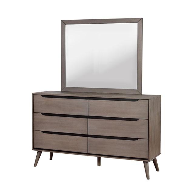 Lennart Gray Dresser - U&U Home Budget Furniture (Carteret, NJ)