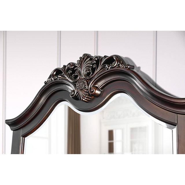 Mandura Cherry Mirror - U&U Home Budget Furniture (Carteret, NJ)