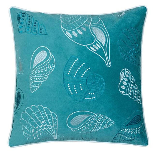 Sally Teal 20" X 20" Pillow, Teal - U&U Home Budget Furniture (Carteret, NJ)
