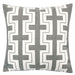 Kari Silver 20" X 20" Pillow, Silver - U&U Home Budget Furniture (Carteret, NJ)
