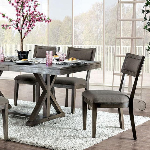 Leeds Gray Dining Table - U&U Home Budget Furniture (Carteret, NJ)