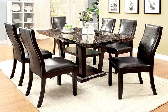 Townsend I Brown Cherry Side Chair (2/CTN) - U&U Home Budget Furniture (Carteret, NJ)