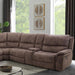 JEROMINUS Sectional, Dark Brown - U&U Home Budget Furniture (Carteret, NJ)