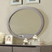 Lennart Gray Oval Mirror - U&U Home Budget Furniture (Carteret, NJ)
