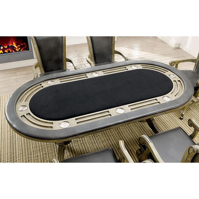 MELINA Gray Game Table - U&U Home Budget Furniture (Carteret, NJ)