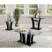 Staten Glossy Black/Chrome Sofa Table - U&U Home Budget Furniture (Carteret, NJ)