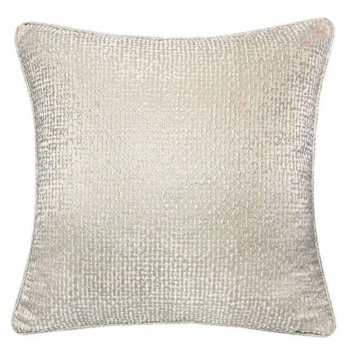 Leyla Silver 20" X 20" Pillow, Silver - U&U Home Budget Furniture (Carteret, NJ)
