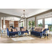 Sisseton Navy Sofa - U&U Home Budget Furniture (Carteret, NJ)