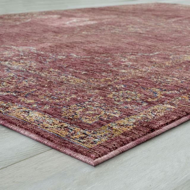 Payas Red 5' X 7' Area Rug - U&U Home Budget Furniture (Carteret, NJ)