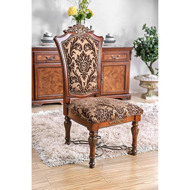 Lucie Brown Cherry Side Chair (2/CTN) - U&U Home Budget Furniture (Carteret, NJ)