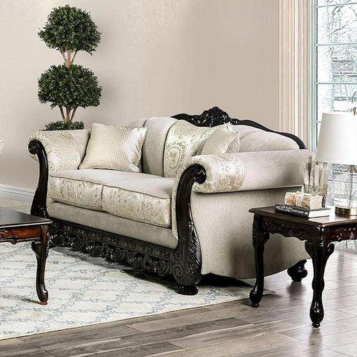 Newdale Ivory Love Seat - U&U Home Budget Furniture (Carteret, NJ)