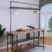 PARIAMAN Bar Table, Sand Black/Natural - U&U Home Budget Furniture (Carteret, NJ)