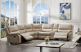 JEROMINUS Sectional, Beige - U&U Home Budget Furniture (Carteret, NJ)