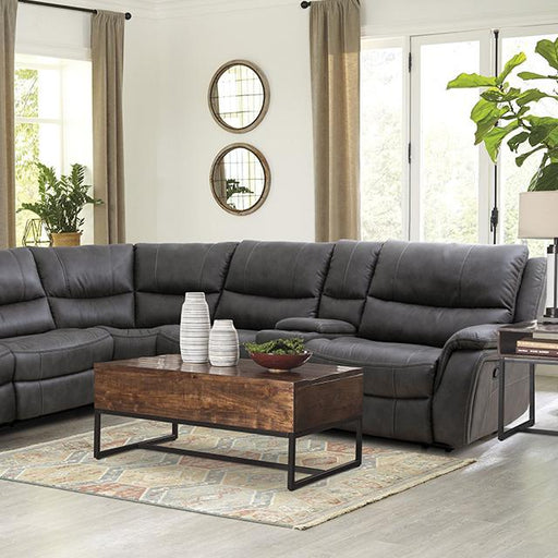 JEROMINUS Sectional, Dark Gray - U&U Home Budget Furniture (Carteret, NJ)