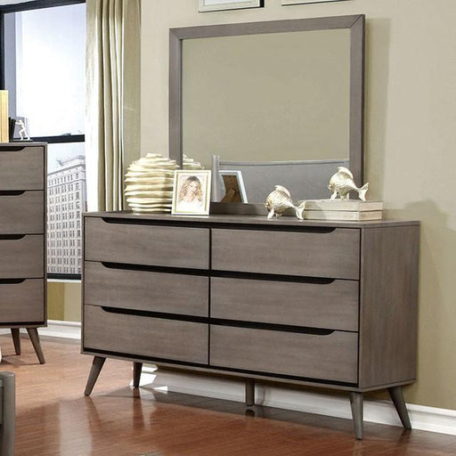 Lennart Gray Dresser - U&U Home Budget Furniture (Carteret, NJ)