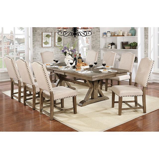 Julia Light Oak/Ivory Side Chair (2/CTN) - U&U Home Budget Furniture (Carteret, NJ)