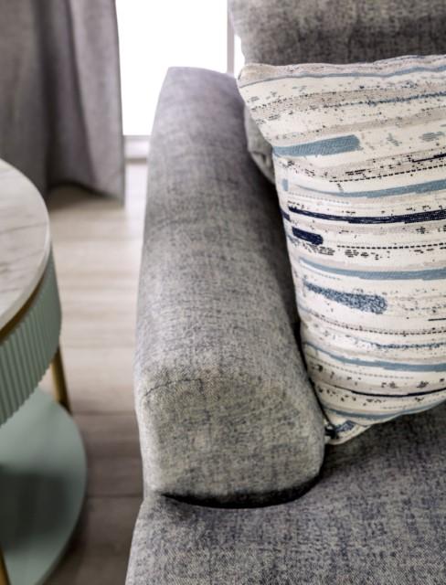 LEYTONSTONE Loveseat, Gray - U&U Home Budget Furniture (Carteret, NJ)