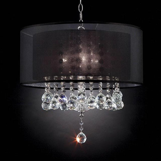 Ivy Chrome Ceiling Lamp - U&U Home Budget Furniture (Carteret, NJ)