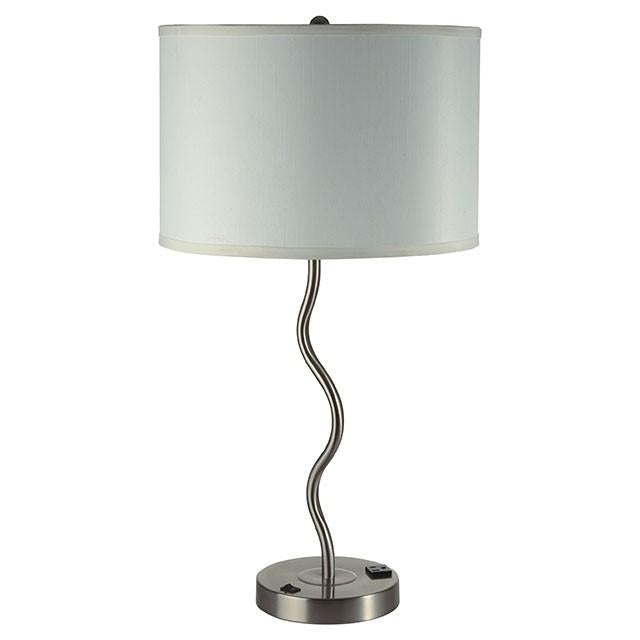 Sprig White Table Lamp (2/CTN) - U&U Home Budget Furniture (Carteret, NJ)