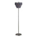 Meg Black/Chrome Floor Lamp - U&U Home Budget Furniture (Carteret, NJ)