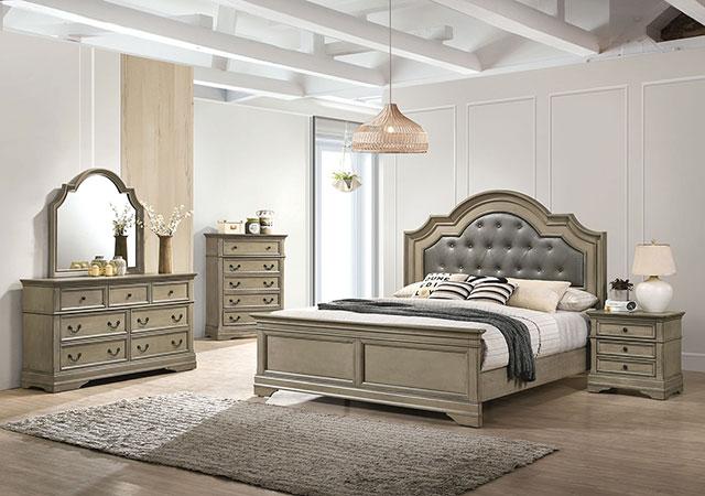 LASTHENIA Cal.King, E.King, Queen Bed - U&U Home Budget Furniture (Carteret, NJ)