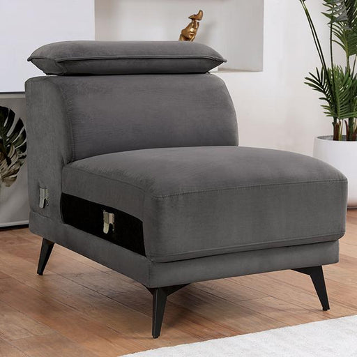 Napanee Armless Chair - U&U Home Budget Furniture (Carteret, NJ)
