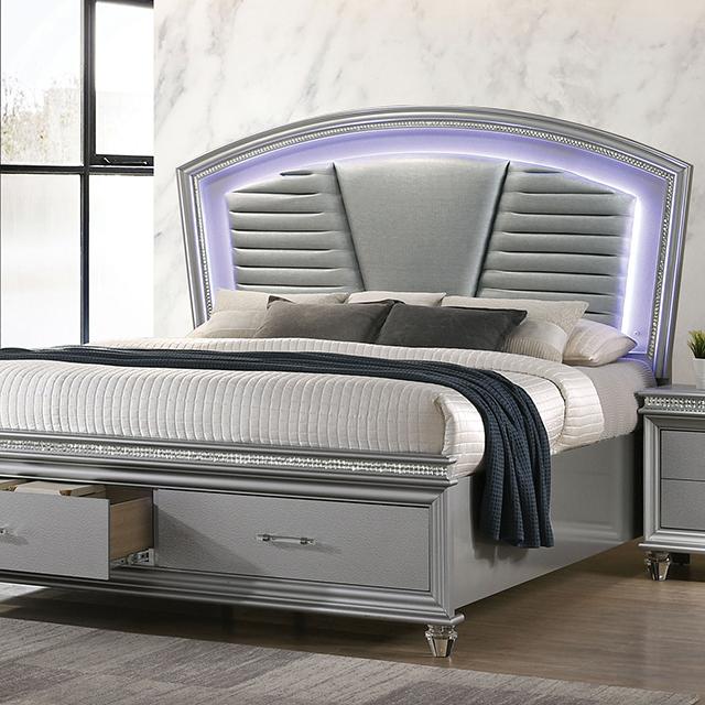 MADDIE Cal.King, E.King, & Queen Bed - U&U Home Budget Furniture (Carteret, NJ)