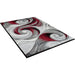 Niksar Red 5' X 7' Area Rug - U&U Home Budget Furniture (Carteret, NJ)