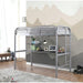 Opal Iii Black & Silver Twin Loft Bed - U&U Home Budget Furniture (Carteret, NJ)
