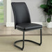 Saskia Dark Gray/Black Side Chair (2/CTN) - U&U Home Budget Furniture (Carteret, NJ)