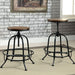 SILVIA I Medium Oak Counter Ht. Stool (2/CTN) - U&U Home Budget Furniture (Carteret, NJ)