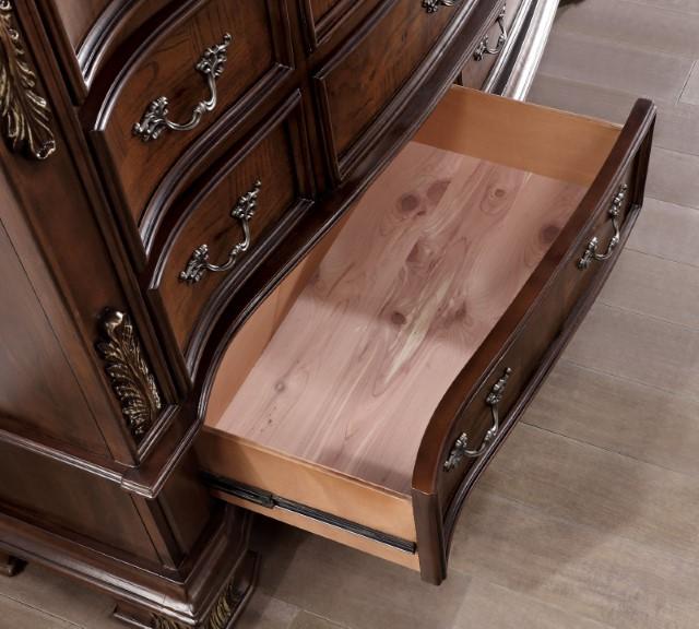 ESPARANZA Dresser, Brown Cherry - U&U Home Budget Furniture (Carteret, NJ)