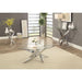 LAILA Chrome Sofa Table - U&U Home Budget Furniture (Carteret, NJ)