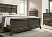 HOUSTON Cal.King, E.King & Queen Bed, Gray - U&U Home Budget Furniture (Carteret, NJ)