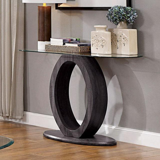 Lodia Gray Sofa Table - U&U Home Budget Furniture (Carteret, NJ)