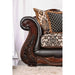 JAMAEL Brown/Espresso Sofa - U&U Home Budget Furniture (Carteret, NJ)
