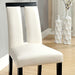 Luminar Black/White Side Chair (2/CTN) - U&U Home Budget Furniture (Carteret, NJ)