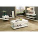 Raya White Sofa Table, White - U&U Home Budget Furniture (Carteret, NJ)