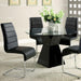 Mauna Black Round Dining Table - U&U Home Budget Furniture (Carteret, NJ)