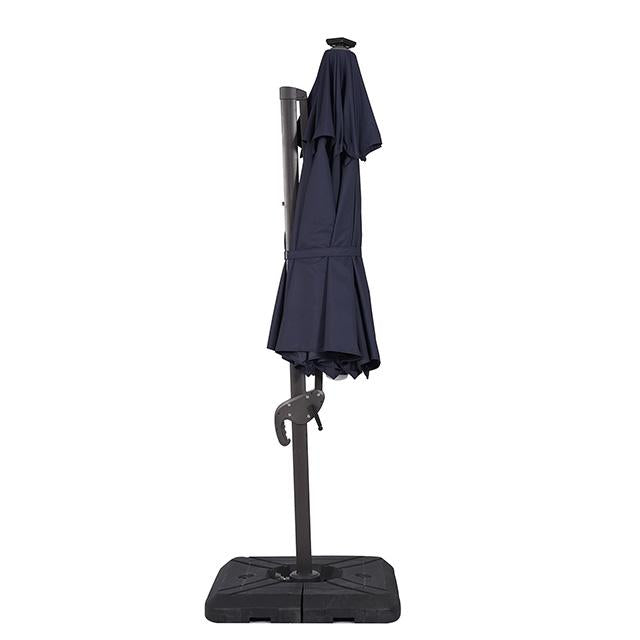 Nuti 10 Ft Round Umbrella w/ LED Light + 37" Large Base - U&U Home Budget Furniture (Carteret, NJ)