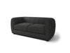 VERDAL Loveseat, Black - U&U Home Budget Furniture (Carteret, NJ)
