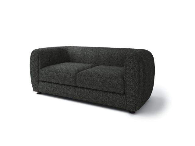 VERDAL Loveseat, Black - U&U Home Budget Furniture (Carteret, NJ)