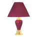 SCARLETT Burgundy Table Lamp (6/CTN) - U&U Home Budget Furniture (Carteret, NJ)