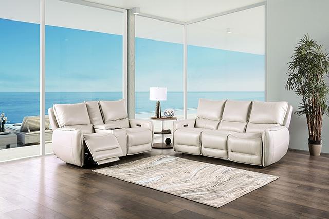 PHINEAS Power Sofa, Beige - U&U Home Budget Furniture (Carteret, NJ)