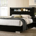 Carlie Bed White & Black - U&U Home Budget Furniture (Carteret, NJ)