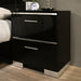 Carlie Bed White & Black - U&U Home Budget Furniture (Carteret, NJ)