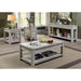 Meadow Antique White Sofa Table - U&U Home Budget Furniture (Carteret, NJ)