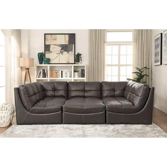 Libbie Gray 6 Pc. Modular Seating Set - U&U Home Budget Furniture (Carteret, NJ)